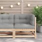 vidaXL Garten-Ecksofa mit Kissen Massivholz Kiefer vidaXL Garten-Ecksofa mit Kissen Massivholz Kiefer