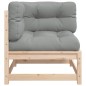 vidaXL Garten-Ecksofa mit Kissen Massivholz Kiefer vidaXL Garten-Ecksofa mit Kissen Massivholz Kiefer