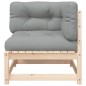 vidaXL Garten-Ecksofa mit Kissen Massivholz Kiefer vidaXL Garten-Ecksofa mit Kissen Massivholz Kiefer