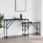 vidaXL Konsolentische 2 Stk. Schwarz Holzwerkstoff vidaXL Konsolentische 2 Stk. Schwarz Holzwerkstoff