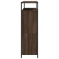 vidaXL Schuhschrank mit 4 Klappen Braun Eiche-Optik 100x34x112 cm vidaXL Schuhschrank mit 4 Klappen Braun Eiche-Optik 100x34x112 cm