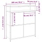 vidaXL Schuhschrank mit 4 Klappen Räuchereiche 100x34x112 cm vidaXL Schuhschrank mit 4 Klappen Räuchereiche 100x34x112 cm