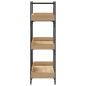 vidaXL Bücherregal 3 Böden Sonoma-Eiche 100x33x108,5 cm Holzwerkstoff vidaXL Bücherregal 3 Böden Sonoma-Eiche 100x33x108,5 cm Holzwerkstoff