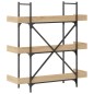vidaXL Bücherregal 3 Böden Sonoma-Eiche 100x33x108,5 cm Holzwerkstoff vidaXL Bücherregal 3 Böden Sonoma-Eiche 100x33x108,5 cm Holzwerkstoff