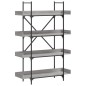 vidaXL Bücherregal 4 Böden Grau Sonoma 100x33x145,5 cm Holzwerkstoff vidaXL Bücherregal 4 Böden Grau Sonoma 100x33x145,5 cm Holzwerkstoff