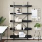 vidaXL Bücherregal 5 Böden Schwarz 100x33x180,5 cm Holzwerkstoff vidaXL Bücherregal 5 Böden Schwarz 100x33x180,5 cm Holzwerkstoff