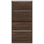 vidaXL Schuhschrank mit 4 Klappen Braun Eiche-Optik 80x21x163,5 cm vidaXL Schuhschrank mit 4 Klappen Braun Eiche-Optik 80x21x163,5 cm