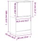 vidaXL Schuhschrank mit 2 Klappen Weiß 60x42x108 cm vidaXL Schuhschrank mit 2 Klappen Weiß 60x42x108 cm