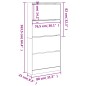 vidaXL Schuhschrank mit 4 Klappen Sonoma-Eiche 80x21x163,5 cm vidaXL Schuhschrank mit 4 Klappen Sonoma-Eiche 80x21x163,5 cm