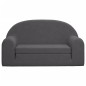 vidaXL Kinder-Schlafsofa 2-Sitzer Anthrazit Weicher Plüsch vidaXL Kinder-Schlafsofa 2-Sitzer Anthrazit Weicher Plüsch