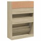 vidaXL Schuhschrank mit 2 Klappen Sonoma-Eiche 80x34x116 cm vidaXL Schuhschrank mit 2 Klappen Sonoma-Eiche 80x34x116 cm