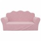 vidaXL Kindersofa 2-Sitzer Rosa Weich Plüsch vidaXL Kindersofa 2-Sitzer Rosa Weich Plüsch