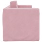 vidaXL Kinder-Schlafsofa 2-Sitzer Rosa Weicher Plüsch vidaXL Kinder-Schlafsofa 2-Sitzer Rosa Weicher Plüsch