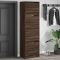 vidaXL Schuhschrank mit 4 Klappen Braun Eiche-Optik 60x42x204 cm vidaXL Schuhschrank mit 4 Klappen Braun Eiche-Optik 60x42x204 cm