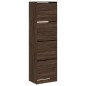 vidaXL Schuhschrank mit 4 Klappen Braun Eiche-Optik 60x42x204 cm vidaXL Schuhschrank mit 4 Klappen Braun Eiche-Optik 60x42x204 cm