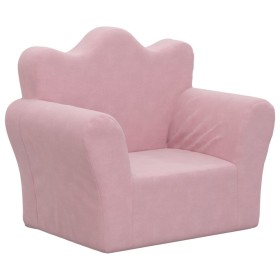 vidaXL Kindersofa Rosa Weich Plüsch