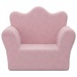 vidaXL Kindersofa Rosa Weich Plüsch vidaXL Kindersofa Rosa Weich Plüsch