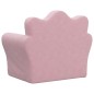 vidaXL Kindersofa Rosa Weich Plüsch vidaXL Kindersofa Rosa Weich Plüsch