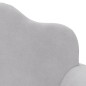 vidaXL Kindersofa 2-Sitzer Hellgrau Weich Plüsch vidaXL Kindersofa 2-Sitzer Hellgrau Weich Plüsch