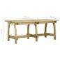 vidaXL Gartentisch 220x74x75 cm Imprägniertes Kiefernholz vidaXL Gartentisch 220x74x75 cm Imprägniertes Kiefernholz