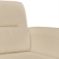 vidaXL 3-tlg. Sofagarnitur mit Kissen Creme Mikrofasergewebe vidaXL 3-tlg. Sofagarnitur mit Kissen Creme Mikrofasergewebe