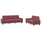vidaXL 2-tlg. Sofagarnitur Weinrot Stoff vidaXL 2-tlg. Sofagarnitur Weinrot Stoff