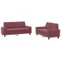 vidaXL 2-tlg. Sofagarnitur Weinrot Stoff vidaXL 2-tlg. Sofagarnitur Weinrot Stoff