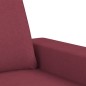 vidaXL 2-tlg. Sofagarnitur Weinrot Stoff vidaXL 2-tlg. Sofagarnitur Weinrot Stoff