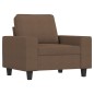 vidaXL 3-tlg. Sofagarnitur Braun Stoff vidaXL 3-tlg. Sofagarnitur Braun Stoff