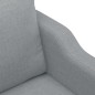 vidaXL 3-tlg. Sofagarnitur mit Kissen Hellgrau Stoff vidaXL 3-tlg. Sofagarnitur mit Kissen Hellgrau Stoff