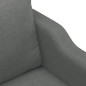 vidaXL 3-tlg. Sofagarnitur mit Kissen Dunkelgrau Stoff vidaXL 3-tlg. Sofagarnitur mit Kissen Dunkelgrau Stoff