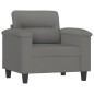 vidaXL 4-tlg. Sofagarnitur mit Kissen Dunkelgrau Mikrofasergewebe vidaXL 4-tlg. Sofagarnitur mit Kissen Dunkelgrau Mikrofasergewebe