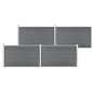vidaXL Gartenzaun WPC 699x106 cm Grau vidaXL Gartenzaun WPC 699x106 cm Grau