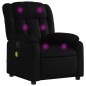 vidaXL Massagesessel Schwarz Kunstleder vidaXL Massagesessel Schwarz Kunstleder
