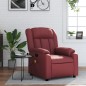vidaXL Massagesessel Weinrot Kunstleder vidaXL Massagesessel Weinrot Kunstleder