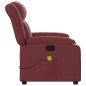 vidaXL Massagesessel Weinrot Kunstleder vidaXL Massagesessel Weinrot Kunstleder