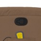 vidaXL Massagesessel Braun Stoff vidaXL Massagesessel Braun Stoff