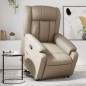 vidaXL Relaxsessel mit Aufstehhilfe Cappuccino-Braun Kunstleder vidaXL Relaxsessel mit Aufstehhilfe Cappuccino-Braun Kunstleder