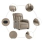 vidaXL Relaxsessel mit Aufstehhilfe Cappuccino-Braun Kunstleder vidaXL Relaxsessel mit Aufstehhilfe Cappuccino-Braun Kunstleder