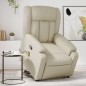 vidaXL Massagesessel mit Aufstehhilfe Creme Kunstleder vidaXL Massagesessel mit Aufstehhilfe Creme Kunstleder