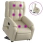 vidaXL Massagesessel mit Aufstehhilfe Creme Kunstleder vidaXL Massagesessel mit Aufstehhilfe Creme Kunstleder