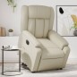 vidaXL Relaxsessel mit Aufstehhilfe Elektrisch Creme Kunstleder vidaXL Relaxsessel mit Aufstehhilfe Elektrisch Creme Kunstleder