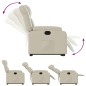 vidaXL Relaxsessel mit Aufstehhilfe Elektrisch Creme Kunstleder vidaXL Relaxsessel mit Aufstehhilfe Elektrisch Creme Kunstleder