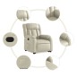 vidaXL Relaxsessel mit Aufstehhilfe Elektrisch Creme Kunstleder vidaXL Relaxsessel mit Aufstehhilfe Elektrisch Creme Kunstleder
