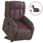 vidaXL Massagesessel mit Aufstehhilfe Elektrisch Braun Kunstleder vidaXL Massagesessel mit Aufstehhilfe Elektrisch Braun Kunstleder