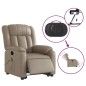 vidaXL Massagesessel mit Aufstehhilfe Elektrisch Cappuccino Kunstleder vidaXL Massagesessel mit Aufstehhilfe Elektrisch Cappuccino Kunstleder