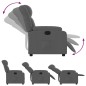 vidaXL Relaxsessel Elektrisch Dunkelgrau Stoff vidaXL Relaxsessel Elektrisch Dunkelgrau Stoff