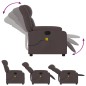 vidaXL Massagesessel Elektrisch Dunkelbraun Stoff vidaXL Massagesessel Elektrisch Dunkelbraun Stoff