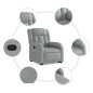vidaXL Relaxsessel mit Aufstehhilfe Hellgrau Stoff vidaXL Relaxsessel mit Aufstehhilfe Hellgrau Stoff