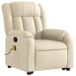 vidaXL Massagesessel mit Aufstehhilfe Creme Stoff vidaXL Massagesessel mit Aufstehhilfe Creme Stoff